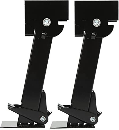 Lot de 2 Vérins Stabilisateurs de Remorque, Cric Télescopique en Fer Résistant à la Rouille, S'ajuste de 11,4 à 17,9 Pouces, capacité de Levage Rapide de 650 Lb et 1000 Lb pour