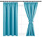 DWCN Vorhänge Blickdicht Verdunkelungsvorhänge Thermovorhänge mit Kräuselband Gardinen mit Vorhang-Krawatten, Fensterdeko Schlafzimmer Vorhang Kälteschutz, 137x167cm(HöhexBreite), Türkis, 2er Set