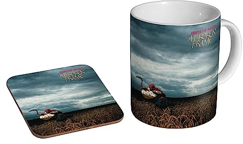 glades Depeche Mode A Broken Frame – Keramik Kaffeetasse + Untersetzer Geschenkset