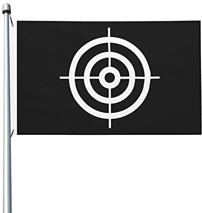 Bullseye Shooting Targets Flag 3x5 Ft Outdoor Decoration Banner Yard Flag With Grommets