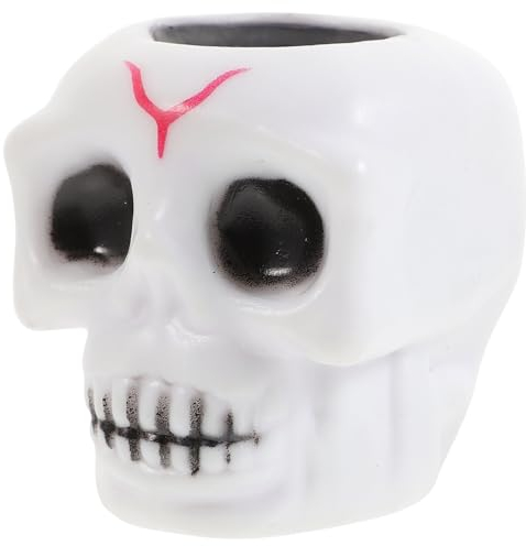 VICASKY Totenkopffigur Dehnbares Halloween-Spielzeug Horror Decompression Toy Alloween Totenkopf-stressbälle Skull Squishy Toy Tragbares Quetschspielzeug Büro Tpr Skelett Dekorationen