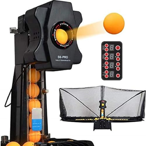 Bordtennisrobot Automatisk Ping Pong Robot Maskin Med 9 Olika Spin Ping Pong Ball Serveringsmaskin, Bordtennis Launcher Launcher-Thrower För Ditt Pingisbord