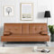 Yaheetech Klappbares Schlafsofa Couch mit Bettfunktion Bettsofa mit Großer Liegefläche von 167 cm L × 94 cm B fürs Wohnzimmer/Schlafzimmer/Heimkino/Gästezimmer braun