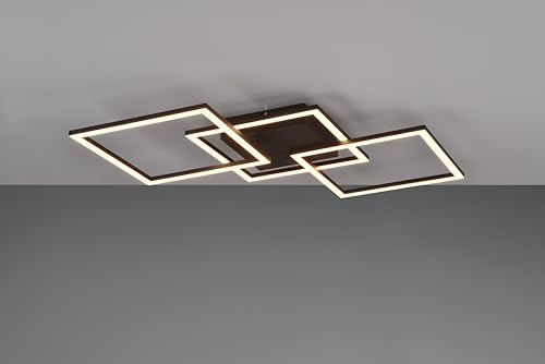 lightling LED Deckenlampe Travis, schwenkbar, Wand- und Deckenmontage, 3000 Kelvin, Höhe 7 cm, Breite 74 cm, Metall, schwarz matt