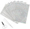 SHENSAIGO 8 Blätter Glitzersteine Selbstklebend, 3584 Stück Strasssteine Selbstklebend, 3-6mm Silber Strass Aufkleber mit Pinzette Schere, Glitzer Runde Bling Diamant für DIY Fingernagel Handy Deko