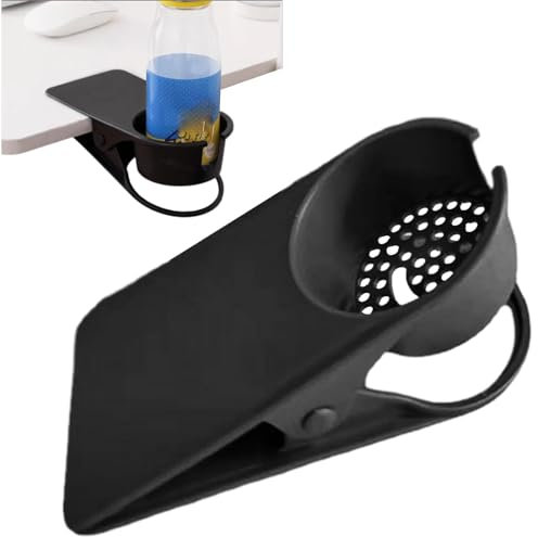 Wpsagek Porte-gobelet pour Bureau, Pince Porte-gobelet de Bureau,Porte-gobelet à Pince de Bureau - Porte-gobelet à Clipser pour Table de Chaise de Travail, côté Bureau pour contenir Une Bouteille de