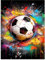 Daisen Art Diamond Painting Fussball - Diamant Painting Bilder, Diamond Painting Erwachsene für Geschenk und Zuhause Wanddekoration 30x40cm