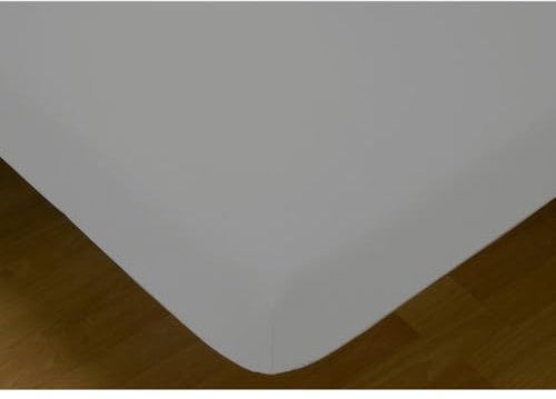 Hosteline Spannbettlaken, Monaco, einfarbig, Perlgrau, für 200 cm breite Betten