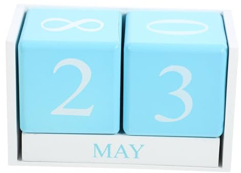 Lurrose Tischkalender Kreativer Dekorativer Blockkalender Für Büro Und Zuhause Wiederverwendbar Stilvolles Design Für Tägliche Nutzung Tischdeko