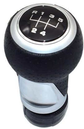 Schaltknauf 12mm 5/6 Gang Schaltknauf Hebel Stick for Audi A4 B6 B7 B8 A6 S4 8K a5 8T Q5 8R S Linie Ibiza 6J Seat Leon Mk1 Passat Golf Schaltknauf 5 Gang(Silver 5 Speed-2)