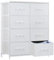 Sweetcrispy Kommode für Schlafzimmer, breite Schublade Kommode, 8 Stoffschubladen mit Griffen, Schrank, TV Stand für Schlafzimmer, Schrank, Wohnzimmer, Kinderzimmer