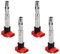 Topteng 4PC Zündspule 06E905115D, Spulenpack Satz 06E905115E, Rot 1.8T 2.0T Zündmodul, Fit für Audi A3 A4 A5 A6 Q5 TT, Fit für VW Golf Jetta Passat Touran, Fit für Skoda Octavia