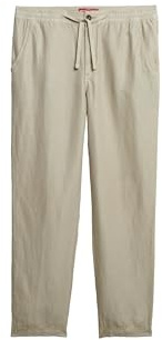 Superdry Herren The Merchant Store - Leinenhose Abbey Stein M