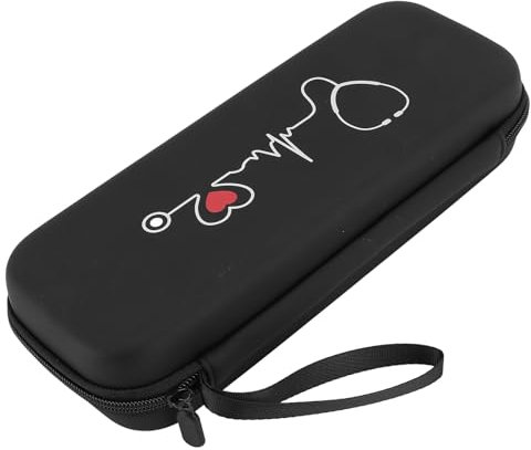 Masyrt Schwarze Stethoskop-Tragetasche – Hart und Schützend mit Netztasche, Geeignet für Classic III und Lightweight II S.E