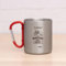 Wanapix | Tazza in Acciaio Incisa con Moschettone | Capacità 30 cl | Personalizzata con Incisione Laser | Tazza per Campeggio e Montagna | Incidi qualsiasi Testo o Immagine