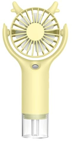 Fruusv Ventilatore nebulizzatore, ricaricabile a mano, raffreddamento regolabile a 3 velocità, umidificatore a spruzzo d'acqua, dispositivo di raffreddamento personale USB portatile