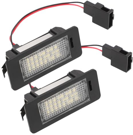 Anlseiod Kennzeichenbeleuchtung für Audi A1 S1/A3 S3/A4 B8 8K/A5 S5/Q3 Q5 Q7 TT TTS Kennzeichenleuchte für VW Caddy Touran Skoda Seat 6000 K 8T0943021 4G0943021 3AF943021Nummernschild Beleuchtung