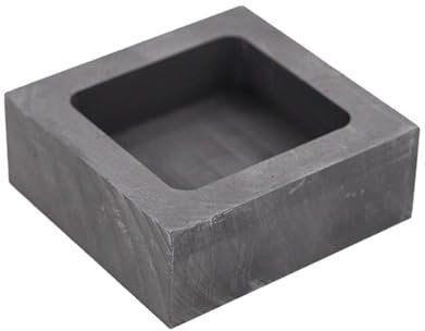 Tiegelbarrenformen, Graphitbarren, Form für Goldbarren zur Veredelung von Metallen aus Kupfer, Messing, Aluminium (2,64 x 2,76 x 1,02 Zoll)