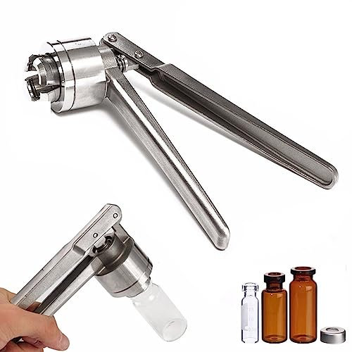 Pince à Sertir Manuelle Pour Flacons 13 Mm/20 Mm - Plastique Aluminium/Aluminium Complet, Acier Inoxydable - Pince à Sertir Pour Flacons, Machine De Capsulage MéDical Tenue,A-20mm