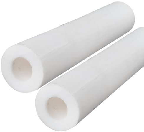 CXGBQSJ POM Technische Kunststoffrohre, 2er-Pack Hohlstäbe von 500mm, Hochfestes Acetalmaterial für Drehbank und DIY-Fertigung,18mm*12mm