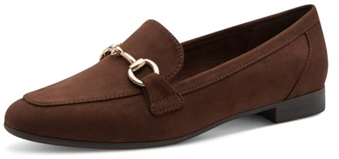 Marco Tozzi Damen Slipper weiches Feel Me Fußbett weiches Innenfutter Vegan Vegan, braun (Choco), 37 EU
