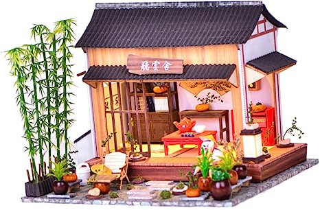 Yardwe 1 Ensemble DIY Maison Jardin Chinois Kit de Construction et Éducatif pour Thèmes Chinois et Décorations Festives