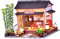 Yardwe 1 Ensemble DIY Maison Jardin Chinois Kit de Construction et Éducatif pour Thèmes Chinois et Décorations Festives