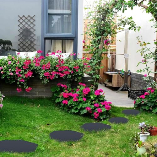 Pietre di passo per il giardino, decorazione paesaggistica per vialetti, set di lastre da giardino con per sentieri, terrazza piscina, giochi all'aperto