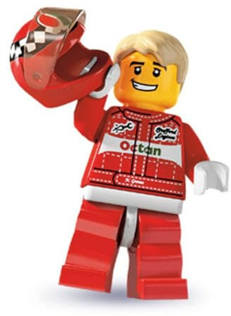 LEGO 8803 Minifigures Serie 3 - Minifigur Rennfahrer