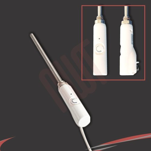 Thermostatic Electric Heating Elements 600W RICA Aquarius White for Heated Towel Rails and Radiators