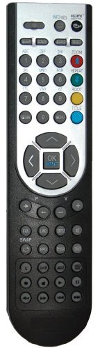 Telecomando TV originale RC1900 per Matsui Hitachi JMB Sanyo Bush Alba Mikomi Acoustic Solutions Celcus Digihome Ferguson Finlux Grundig Isis Luxor Murphy Next Techwood Xenius