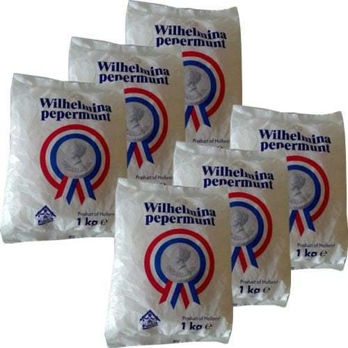 Wilhelmina Peppermunt Pastillen 6 Beutel á 1000g (Pfefferminz)