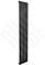 Corwen Black Electric Vertical Radiators - PRE FILLED - 360mm (w) x 1850mm (h) Corwen Black - 800W