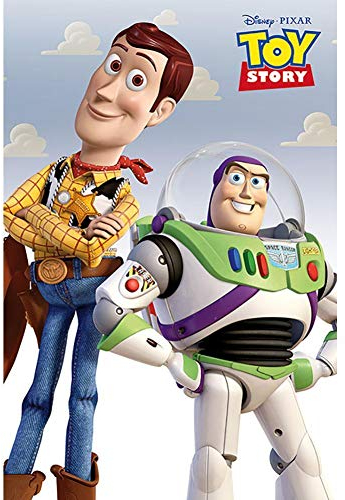 Toy Story Póster (Woody & Buzz) 61 x 91,5 cm, Sin plastificar, Multicolor, 61 x 91.5cm
