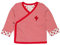 Sense Organics Baby-Mädchen Wanda Wickeljacke Strickjacke, Mehrfarbig (Mini Stripes Rose Red+Cactus 390002), 86 (Herstellergröße: 12M)