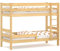 WNM Group Etagenbett für Kinder Sophie - Stockbett mit Rausfallschutz und Lattenrost - Absturzsicherung Doppelstockbett - Jugendbett - Kiefer - 80 x 180 cm