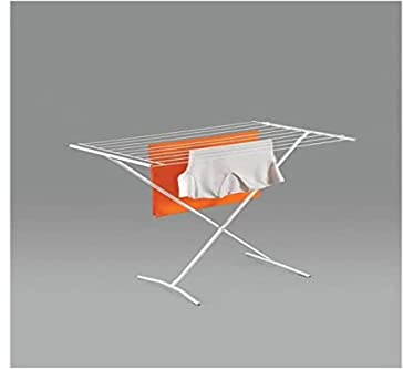 Metaltex 40550014080 - Tendedero Cruzado, Alambre de Acero plastificado, Color Blanco, 110 x 82 x 56 cm