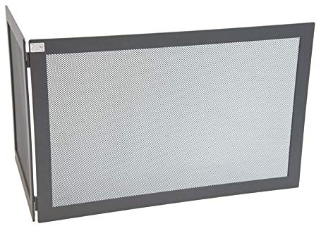 monza-parascintille angular de hierro forjado para chimenea CM 80 X 40 X 45