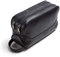 Contacts Echtes Leder Doppel Reißverschluss Toilettenbeutel Herren Dopp Kit Reiseflaschen (Schwarz 3)