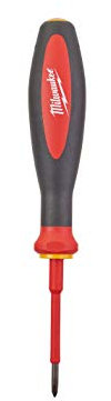 Milwaukee 932464042 Tournevis cruciforme VDE PH0 x 60 mm Rouge