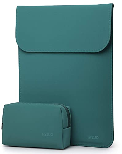 HYZUO 13 Zoll Laptop Hülle Laptophülle für MacBook Pro 13 M2 M1 2025-2016, MacBook Air 13 M4 M3 M2 M1 2025-2018, 13 iPad Pro/Air, Surface Pro, XPS 13, mit kleine Tasche, Dunkelgrün