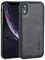 Molzar GripBig Series for iPhone XR Case, Built-in Metal Plate for Magnetic Mount, Works with Qi-certified Chargers, Compatible with Apple iPhone XR, Black/Black