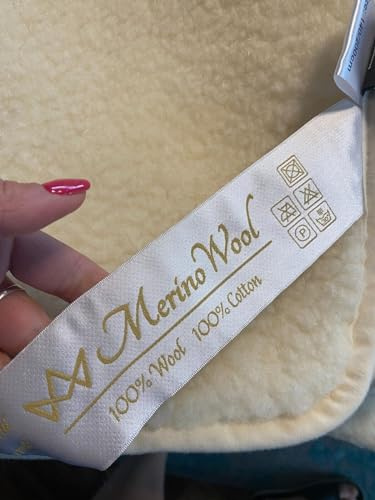 Merino Wool Diamond Unterbett Matratzenschoner Unterbetten Wolle Wool Mattress Topper Matratzenauflage (80 x 200 cm)