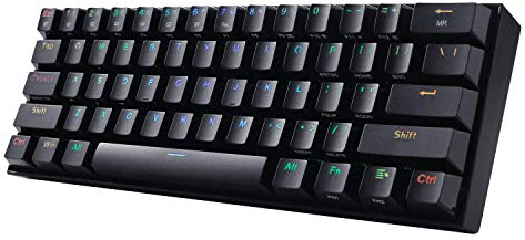 Redragon Draconic RGB Black Gaming Keyboard Brown Switch K530RGB (Backlight, Programmeerbaar, Makro, Anti-Ghosting) (K530)