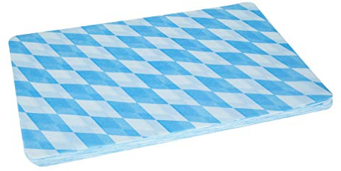 Sensalux Oktoberfest Tischwäsche aus stoffähnlichem Vlies, abwischbar, bayrische Raute, Tischsets 30 x 45cm 50 STK.