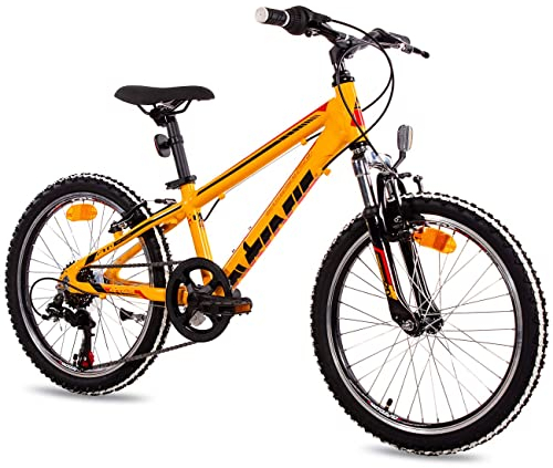 Airtracks MTB Mountainbike 20 Zoll Kinder Allu Fahrrad YO.2020 Shimano 6 Gang Kettenschaltung - Rahmenhöhen 26cm - Modelljahr 2021 (26cm (Körpergröße 115-130cm))