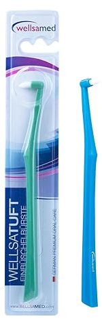 Wellsamed 1 Stück Wellsatuft Einbüschelbürste, ideal für Brücken, Zahnspangen und Implantate