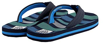 Reef Childrens Kids Ahi Flip Flops - Deep Sea Stripes - 3 UK