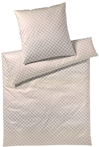 Joop! Mako-Satin-Bettwäsche-Garnitur Cornflower Gleam Farbe Blush Größe 240x220+2x80x80