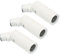 PATIKIL 180 Gradi Inclinato Soffitto Luce Adattatore, 3pz M10 Filetto Lampadari Soffitto Pendente Illuminazione Adattatore per Angolo o Irregolare Soffitto, Bianco